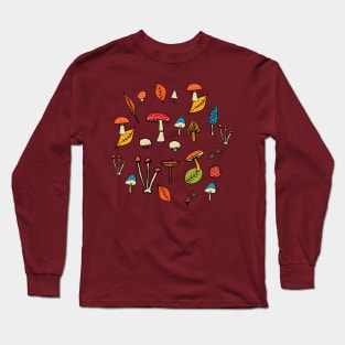 Autumn Mushroom Long Sleeve T-Shirt